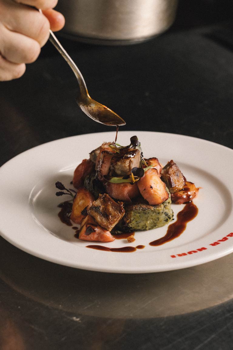 Pulpo con trinxat | Restaurante Bar Nuri